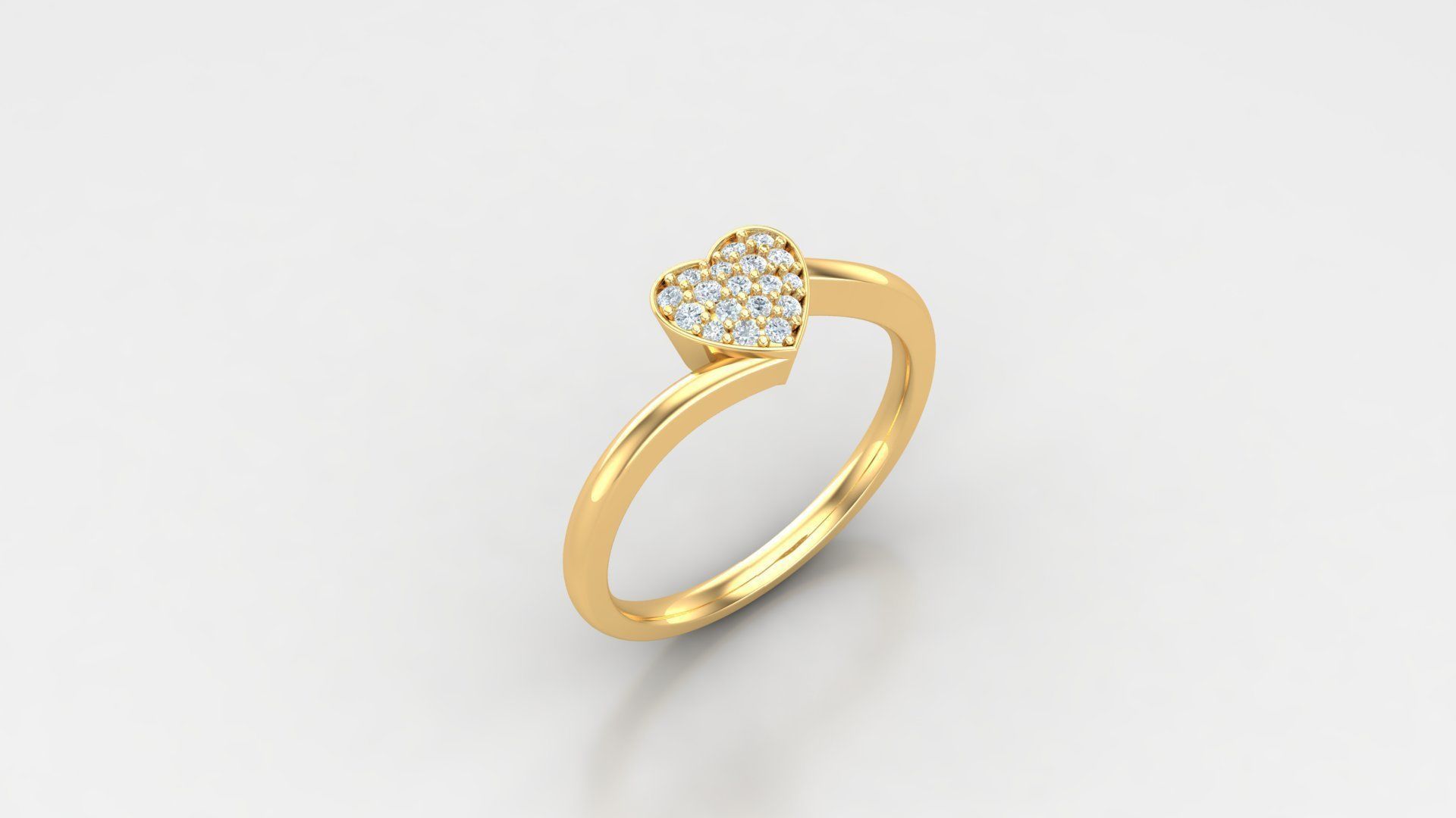SLT 104 Diamond Women Ring Version 3 3D print model_2