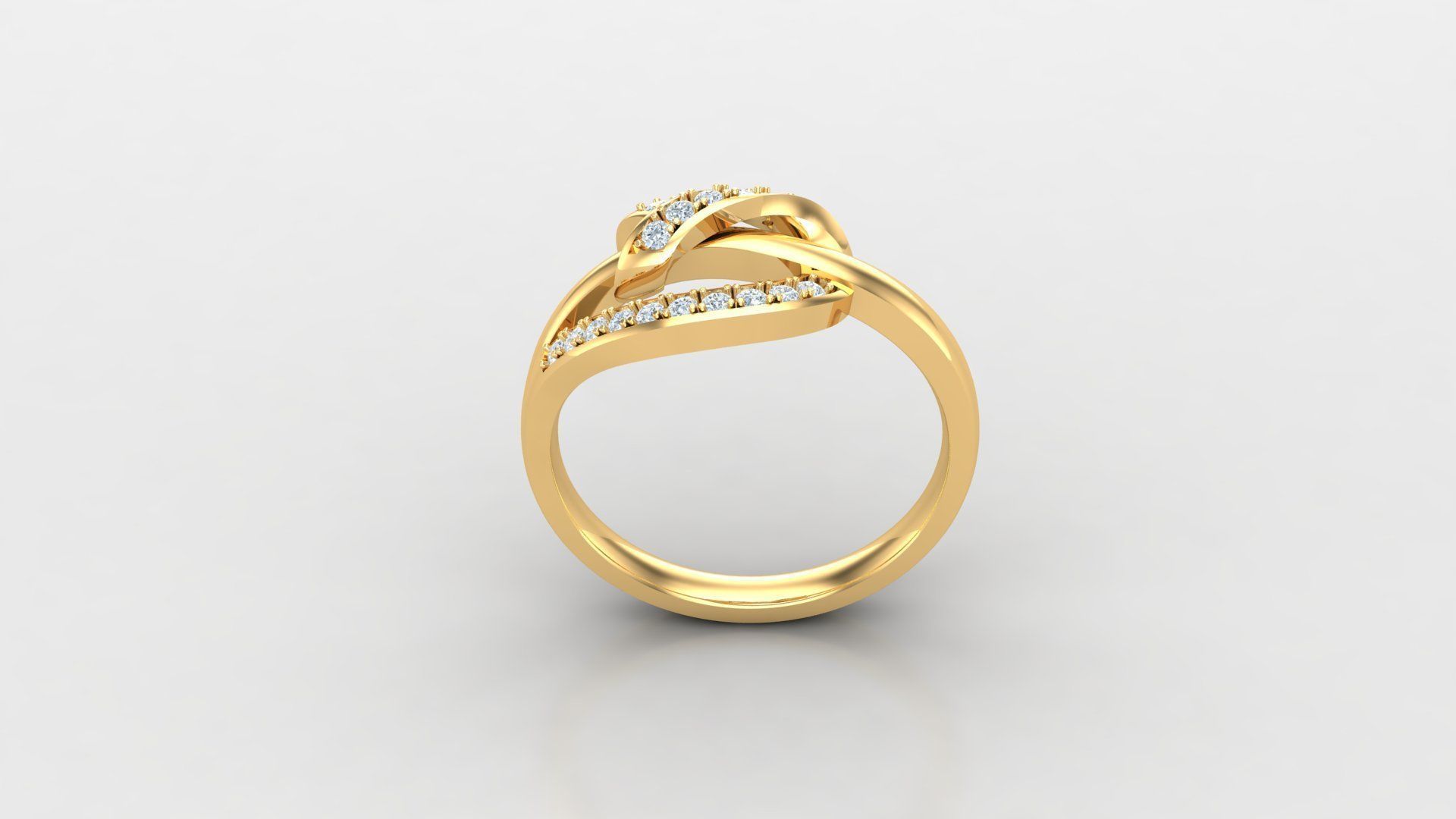 SLT 103 Diamond Women Ring Version 3 3D print model_3