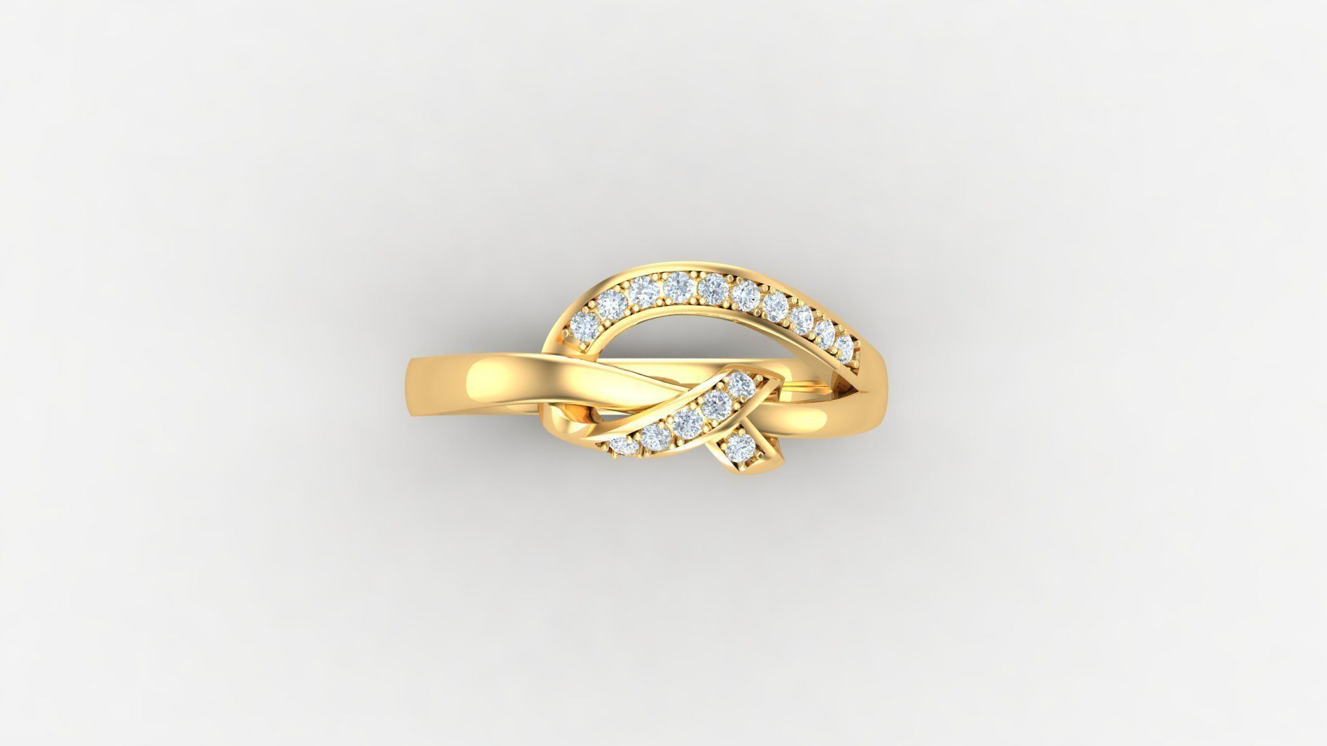 SLT 103 Diamond Women Ring Version 3 3D print model_5