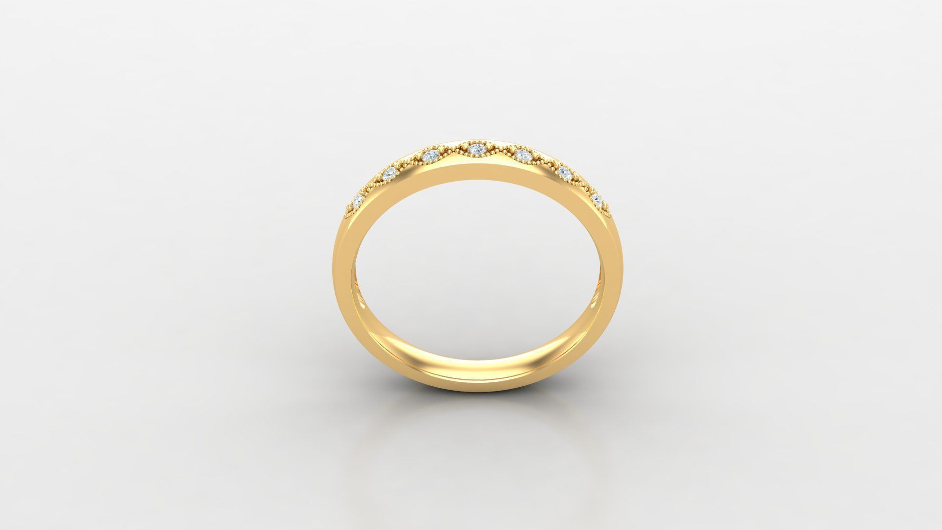 SLT 102 Diamond Women Ring Version 3 3D print model_3