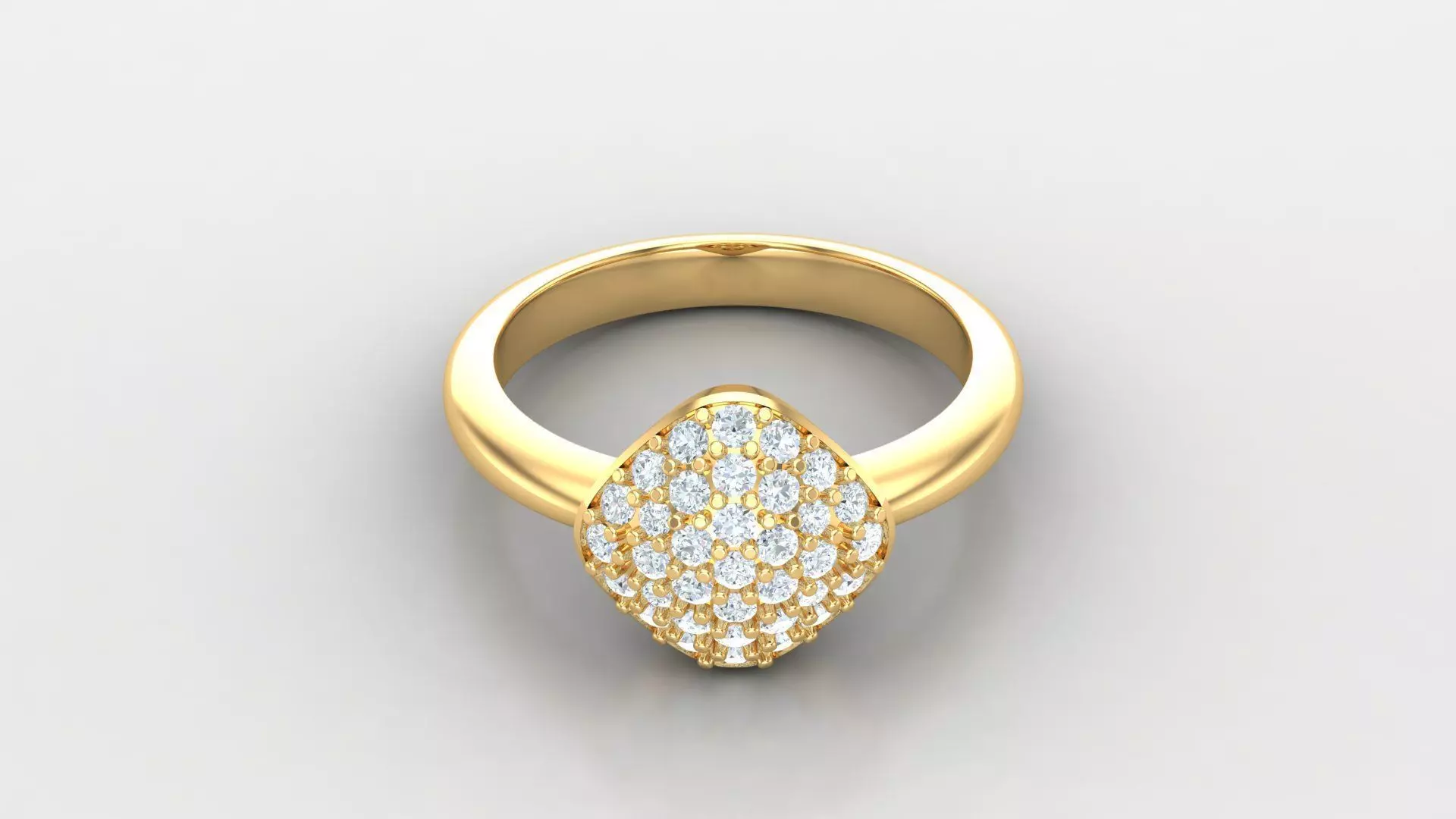 SLT 101 Diamond Women Ring Version 3 3D print model_0