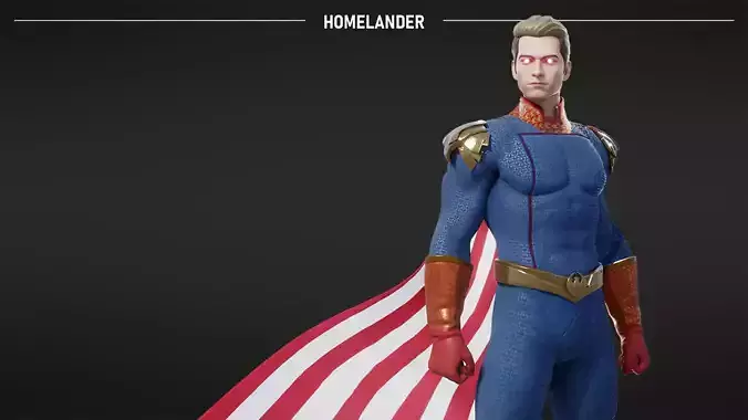The Homelander  Low-poly 3D model