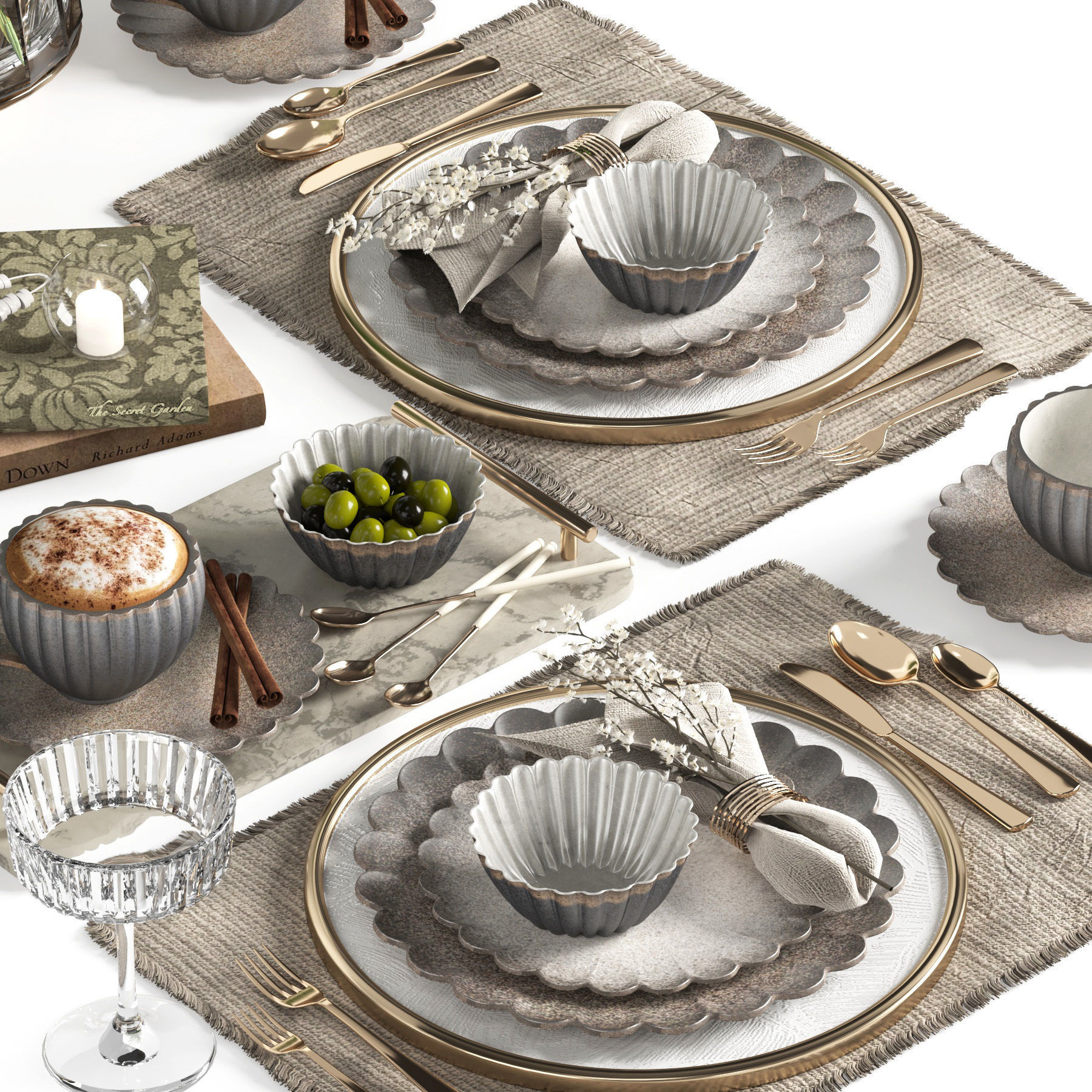 tableware set15 3D model_1
