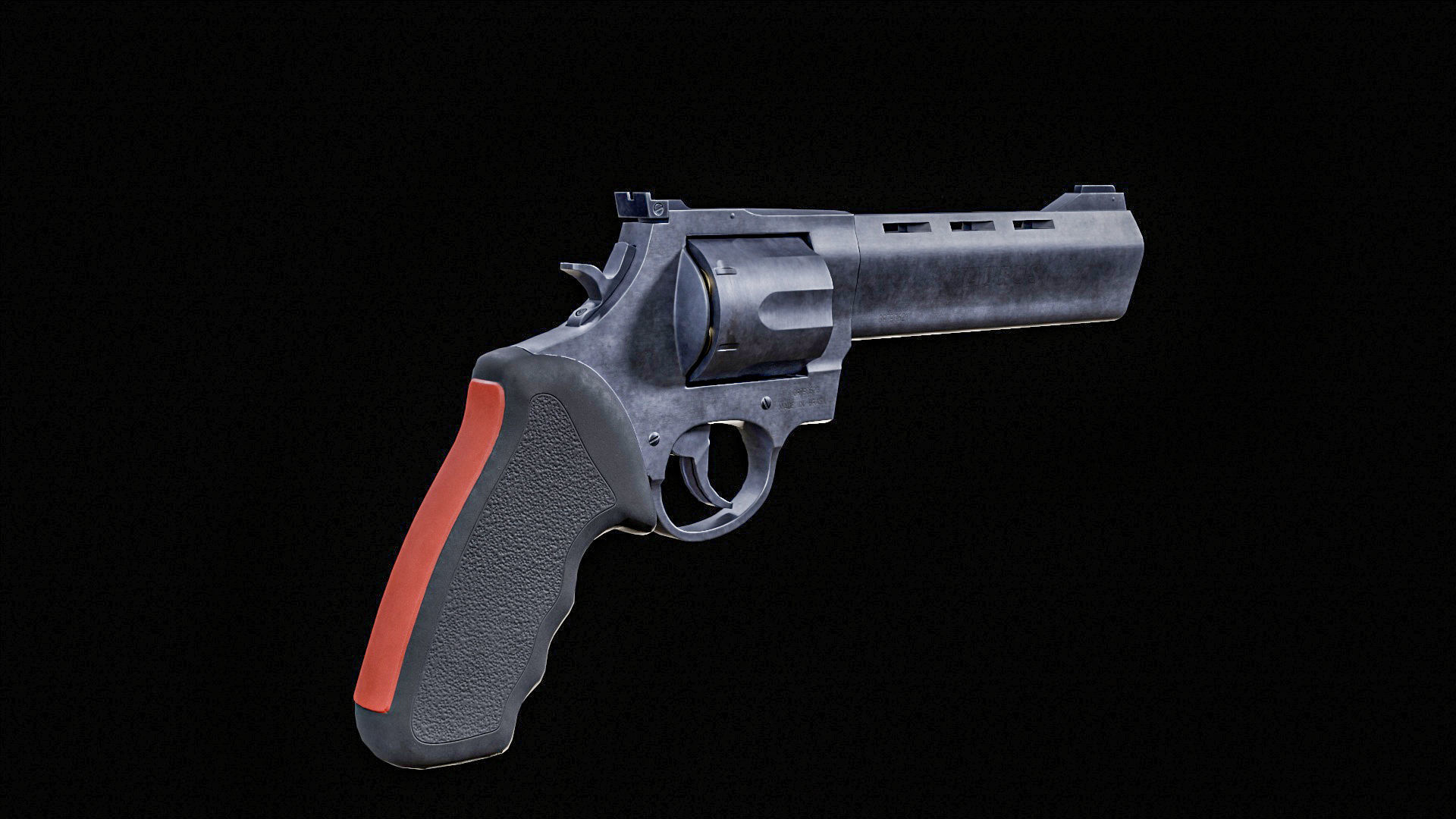Taurus RT444 Raging Bull Low poly PBR Low-poly 3D model_12