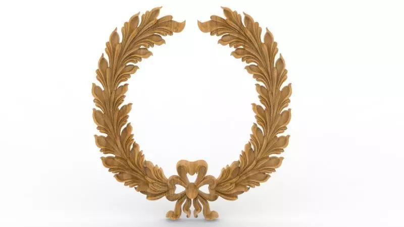 3d modeling------- Ornament of a plant branch ---------STL file 3D print model