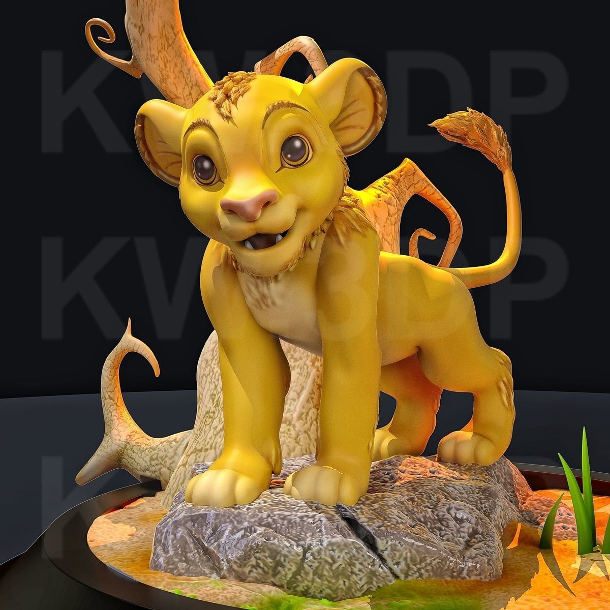 Base D022 3D print model_3