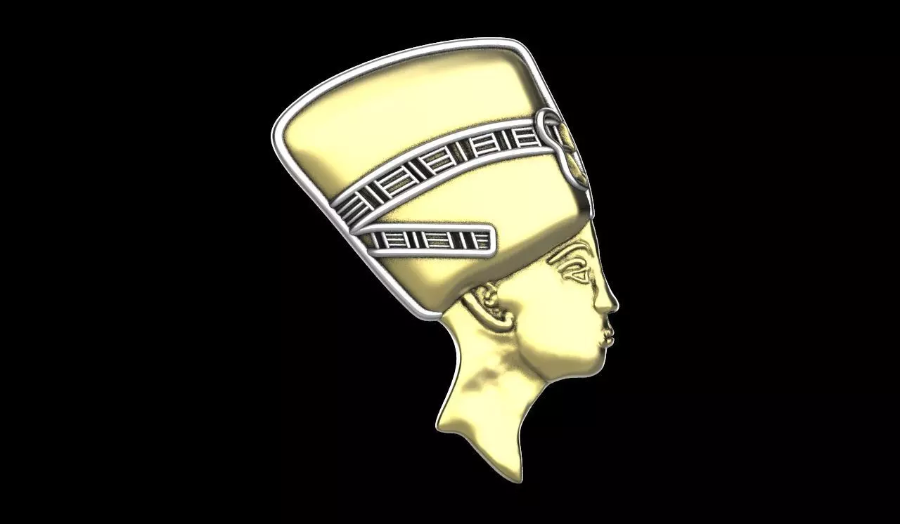 Clayoo Nefertiti Pendant 3D print model_0