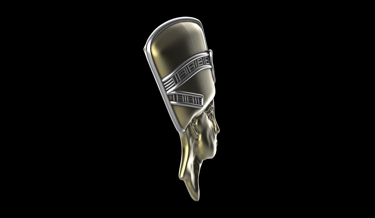 Clayoo Nefertiti Pendant 3D print model_2