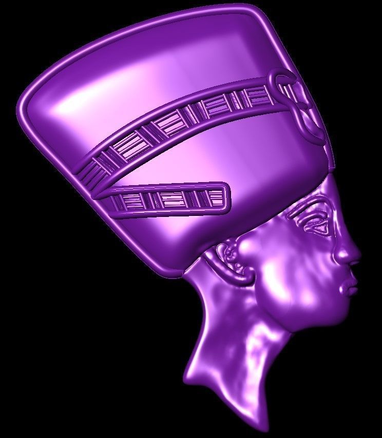 Clayoo Nefertiti Pendant 3D print model_5