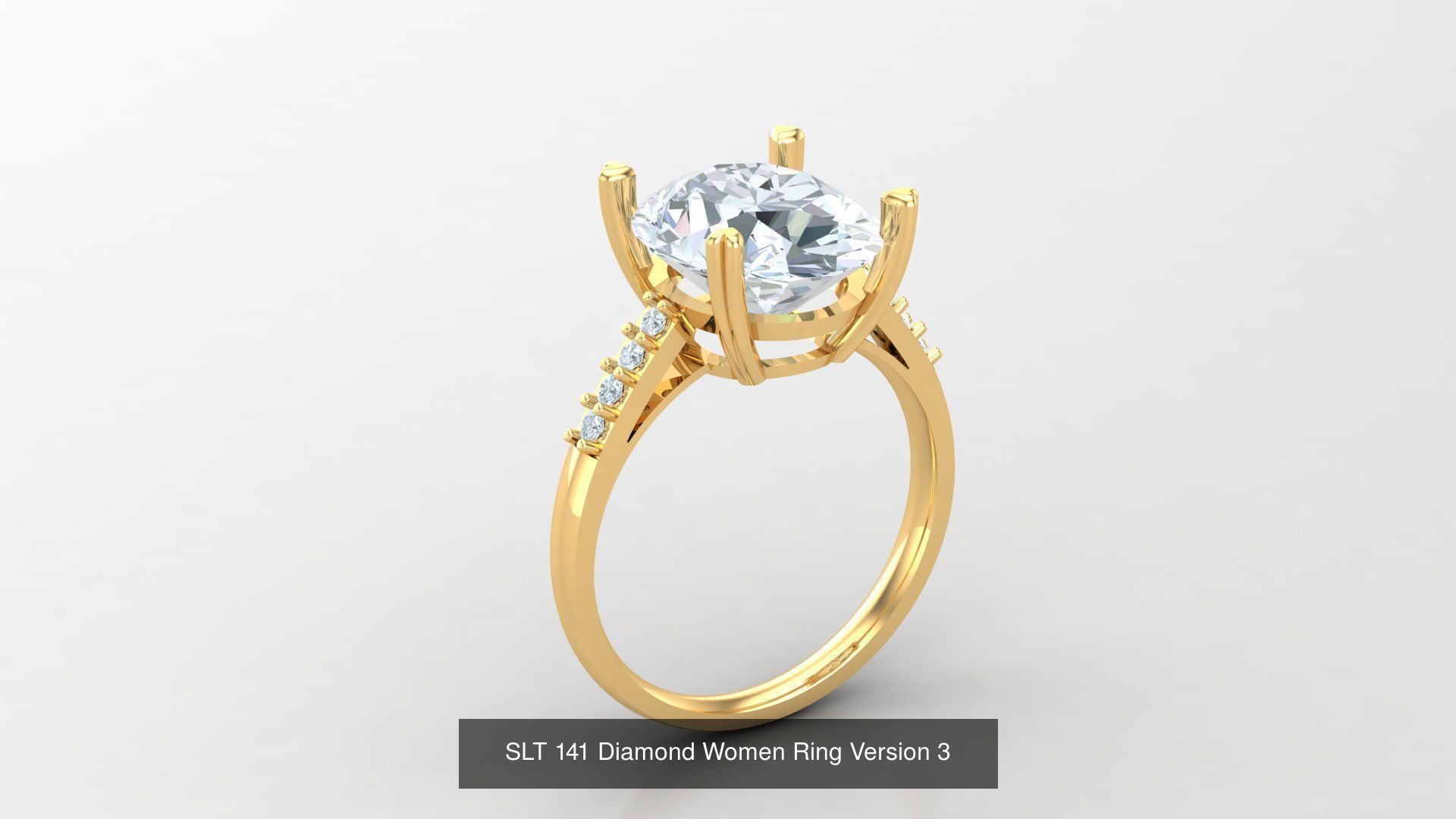 Diamond Women Ring Version 3 3D Model Collection_20
