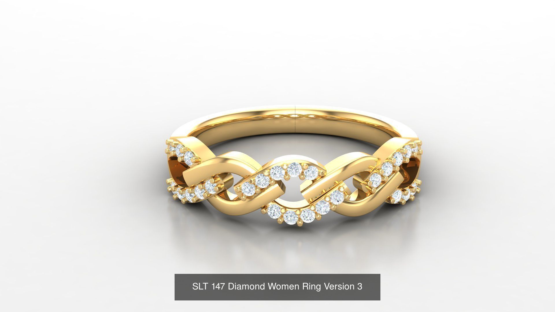 Diamond Women Ring Version 3 3D Model Collection_14