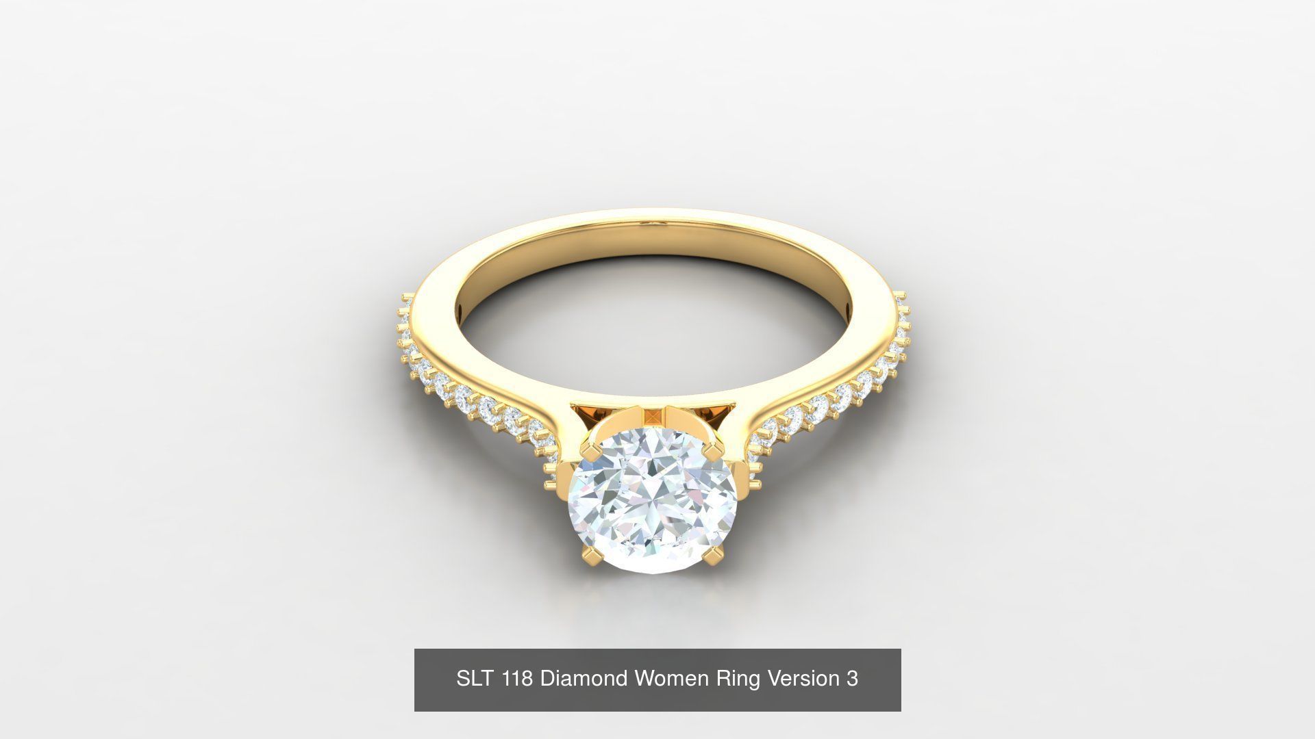Diamond Women Ring Version 3 3D Model Collection_43