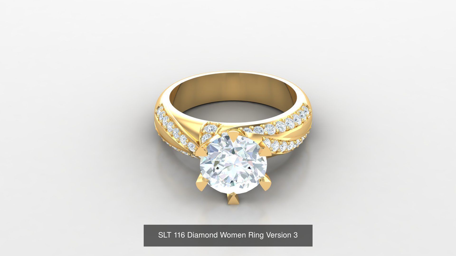Diamond Women Ring Version 3 3D Model Collection_45