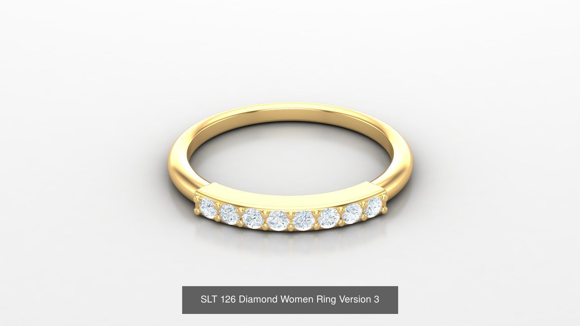 Diamond Women Ring Version 3 3D Model Collection_35