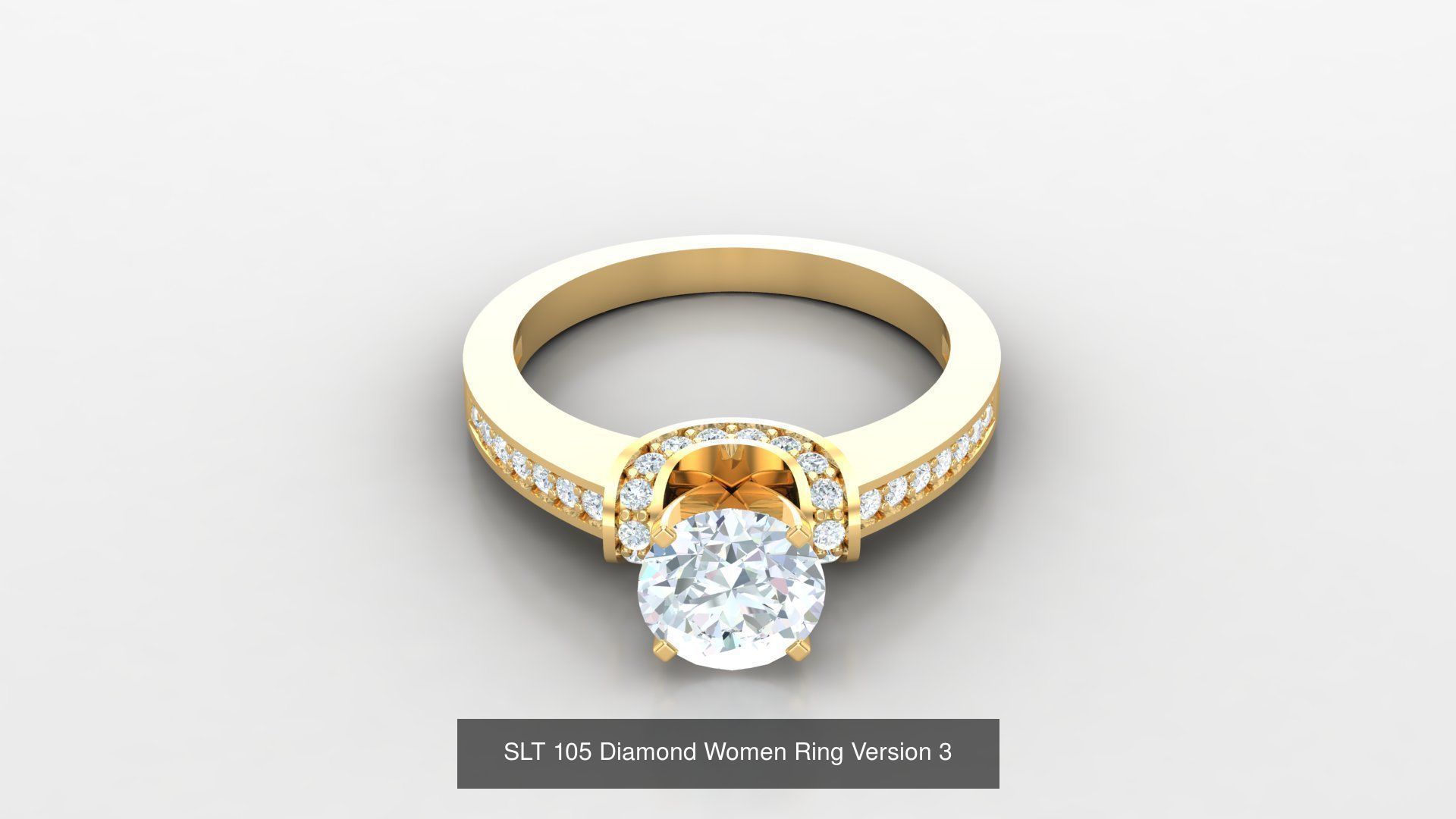 Diamond Women Ring Version 3 3D Model Collection_56