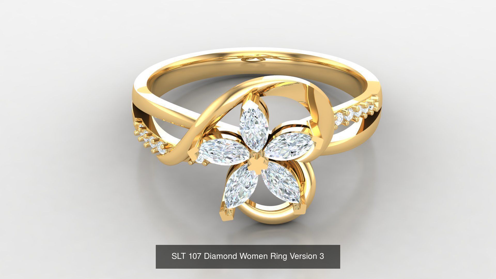 Diamond Women Ring Version 3 3D Model Collection_54
