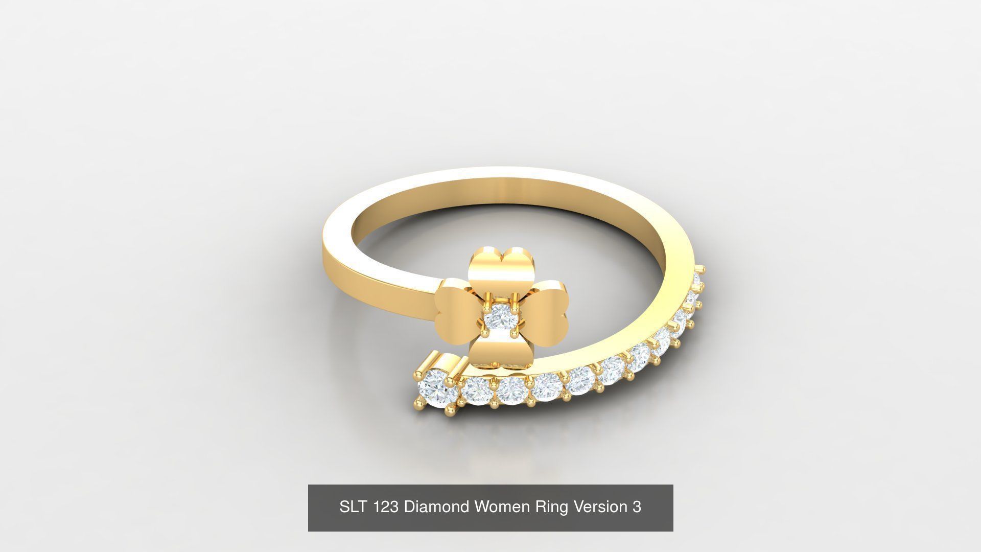 Diamond Women Ring Version 3 3D Model Collection_38
