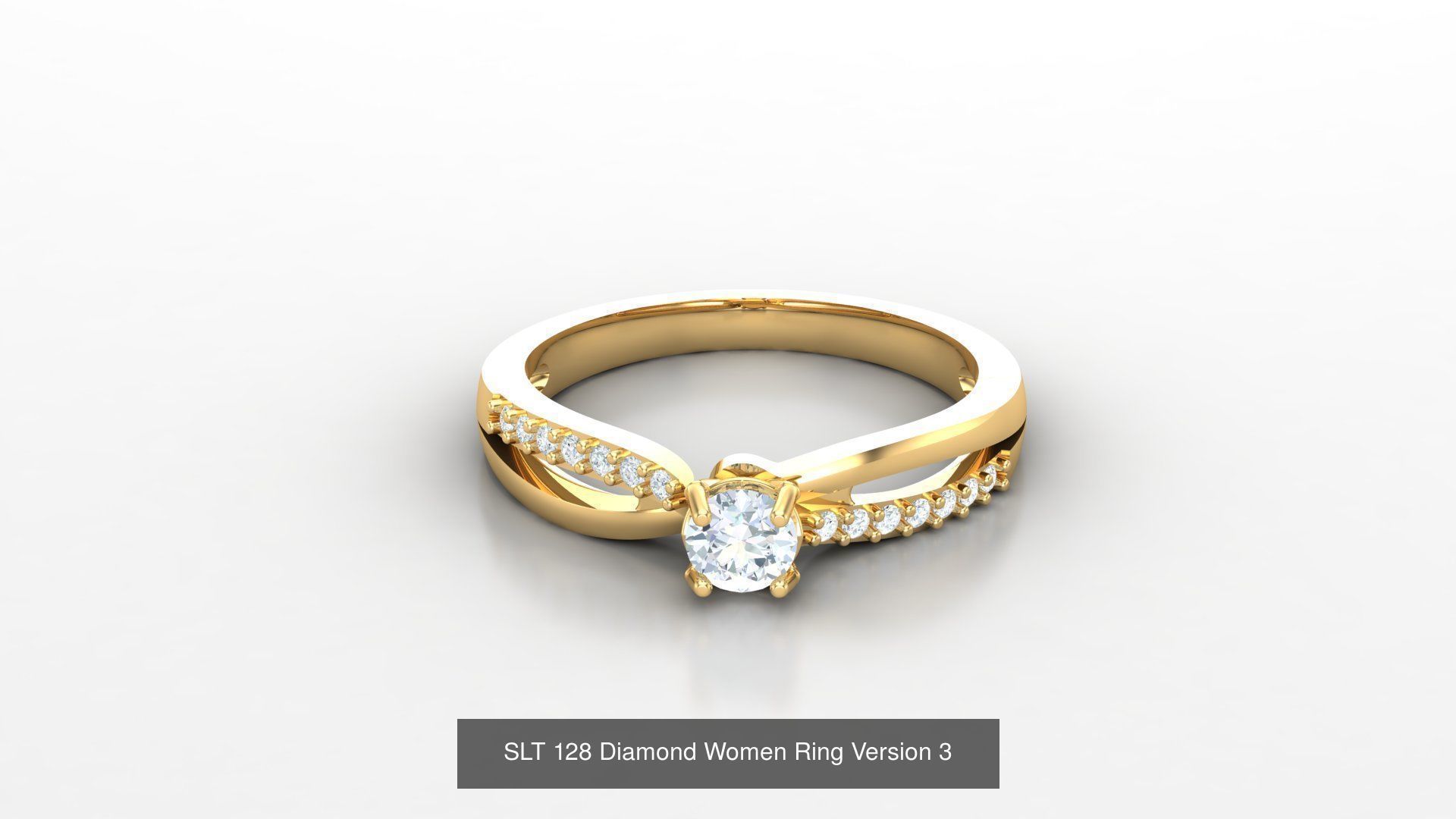 Diamond Women Ring Version 3 3D Model Collection_33