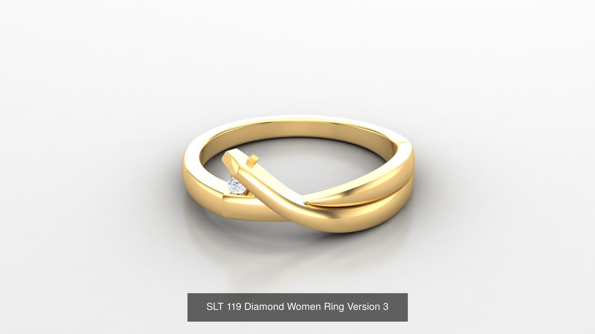 Diamond Women Ring Version 3 3D Model Collection_42