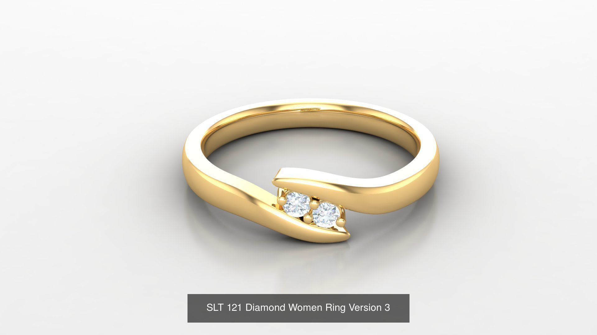 Diamond Women Ring Version 3 3D Model Collection_40
