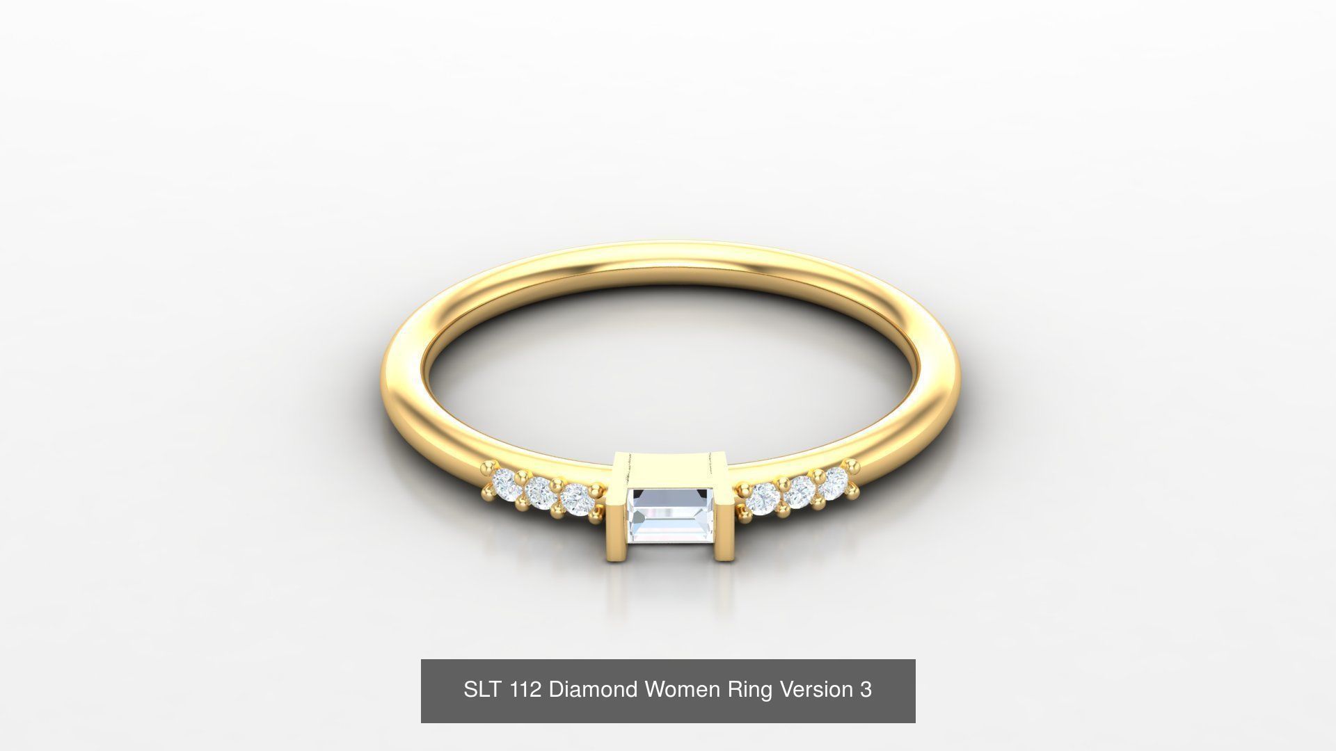 Diamond Women Ring Version 3 3D Model Collection_49