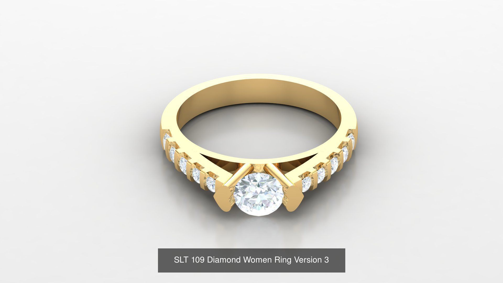 Diamond Women Ring Version 3 3D Model Collection_52