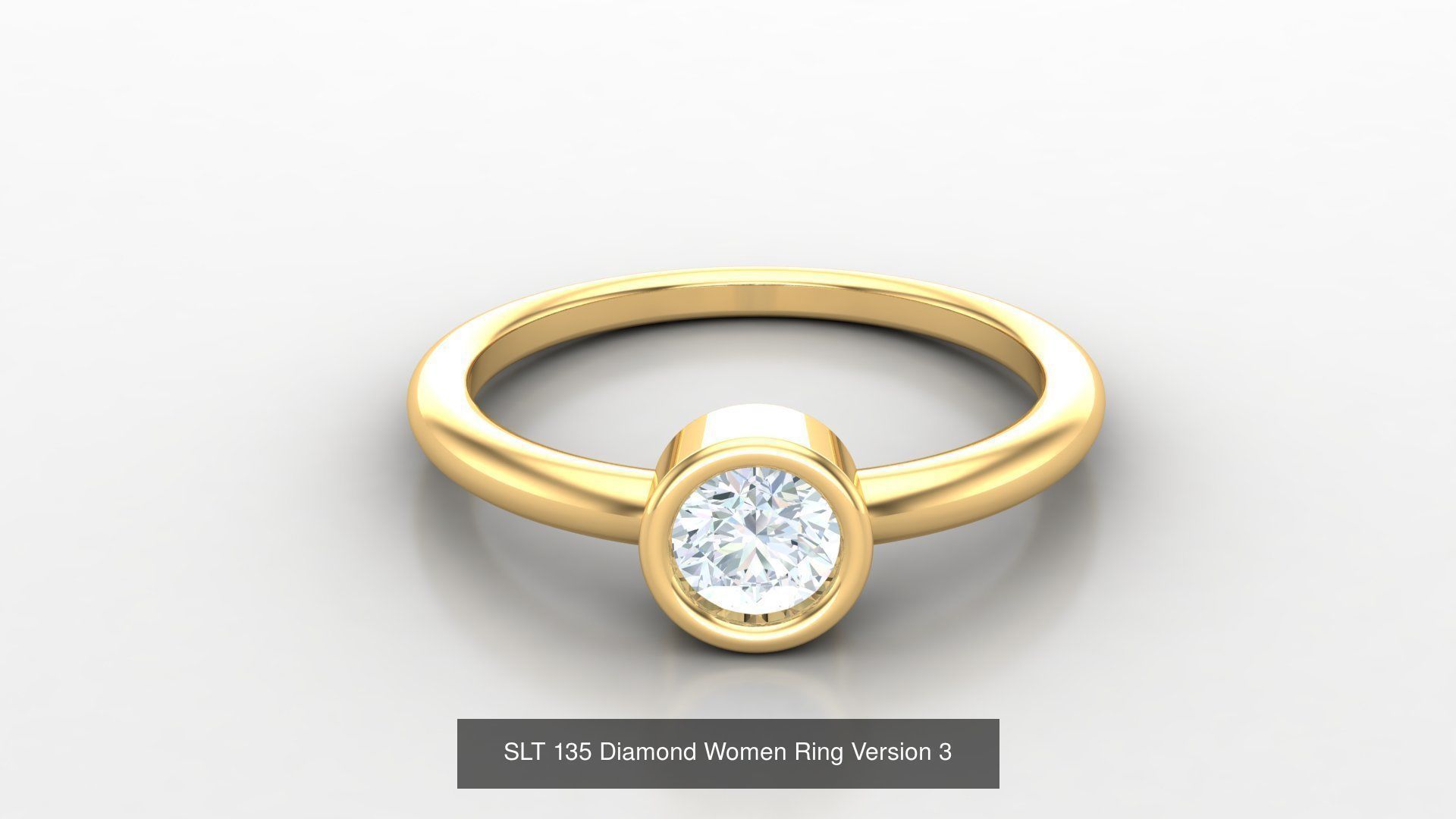 Diamond Women Ring Version 3 3D Model Collection_26