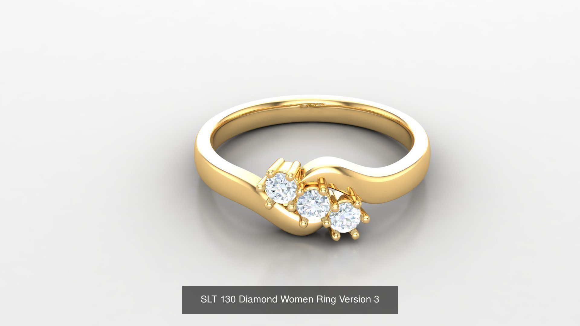 Diamond Women Ring Version 3 3D Model Collection_31