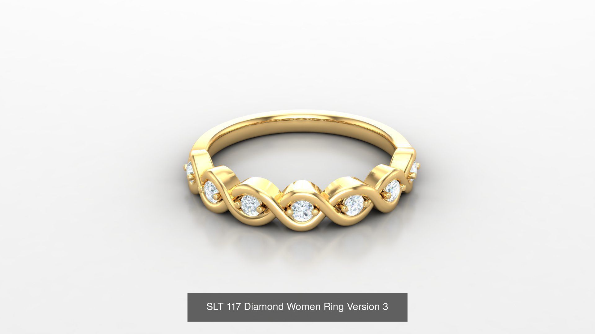 Diamond Women Ring Version 3 3D Model Collection_44