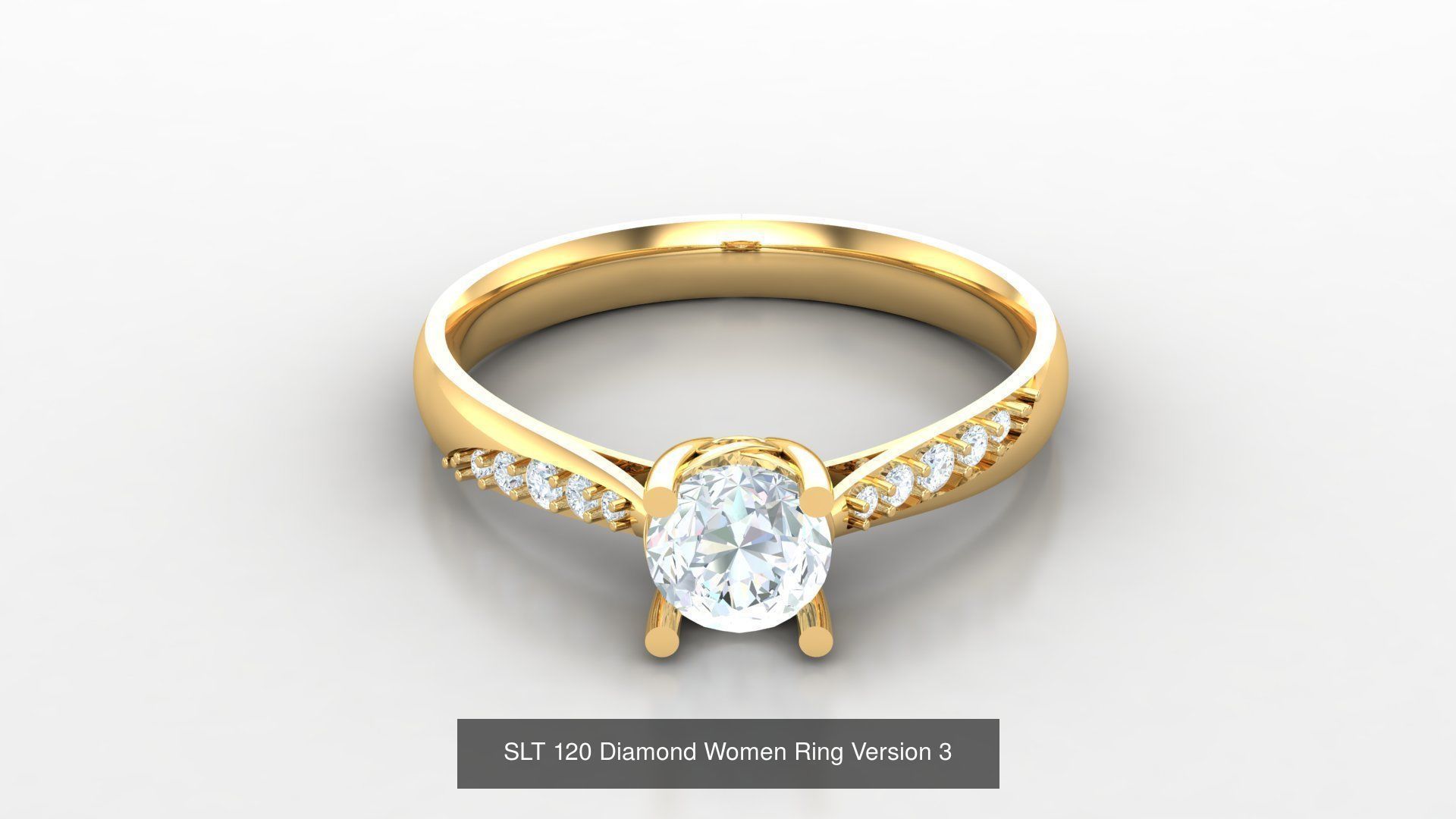 Diamond Women Ring Version 3 3D Model Collection_41