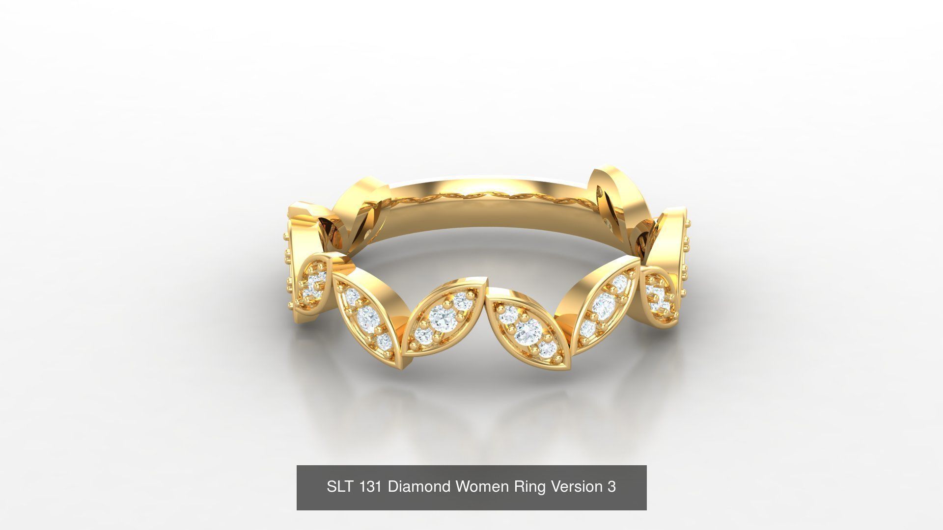 Diamond Women Ring Version 3 3D Model Collection_30