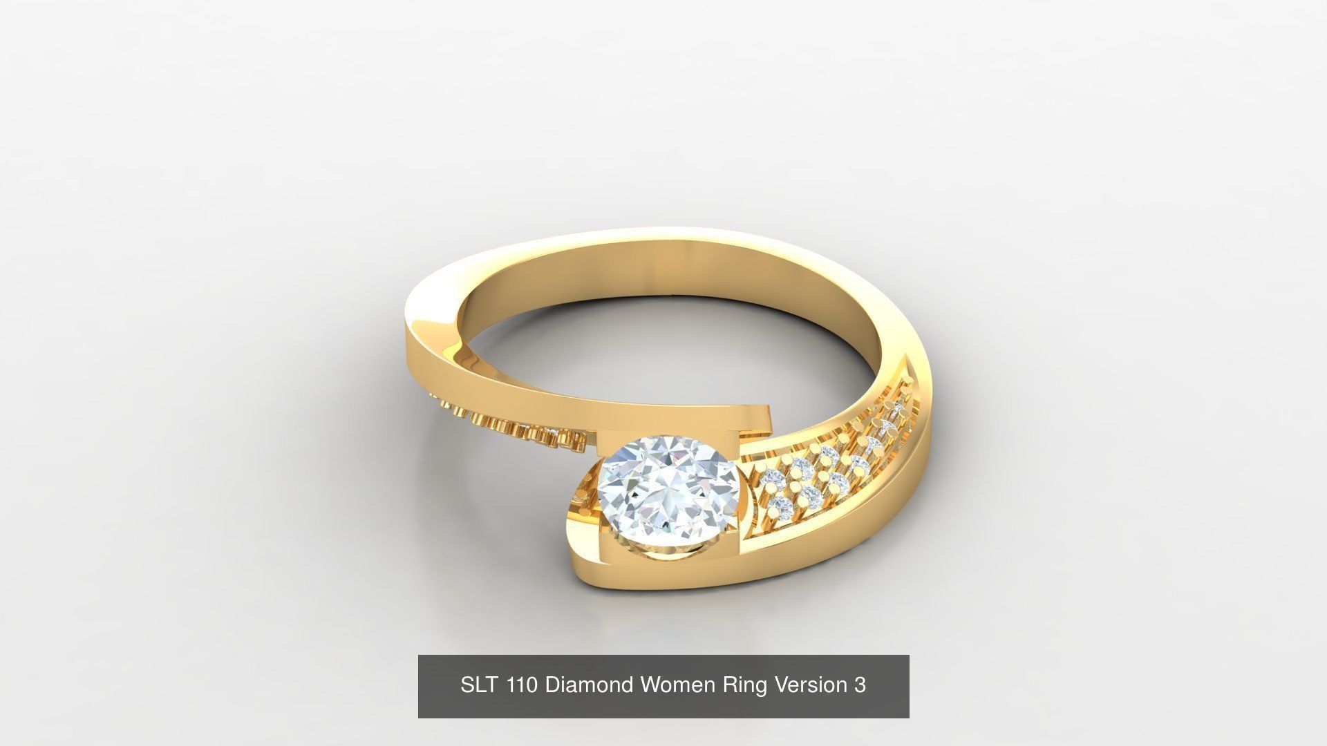 Diamond Women Ring Version 3 3D Model Collection_51