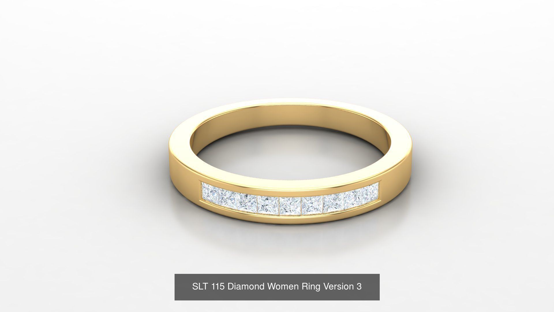 Diamond Women Ring Version 3 3D Model Collection_46