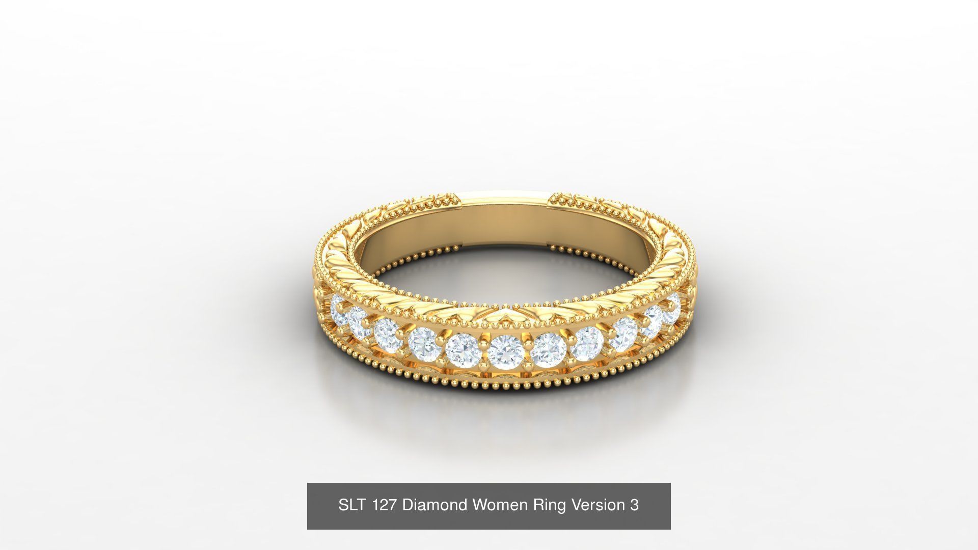 Diamond Women Ring Version 3 3D Model Collection_34