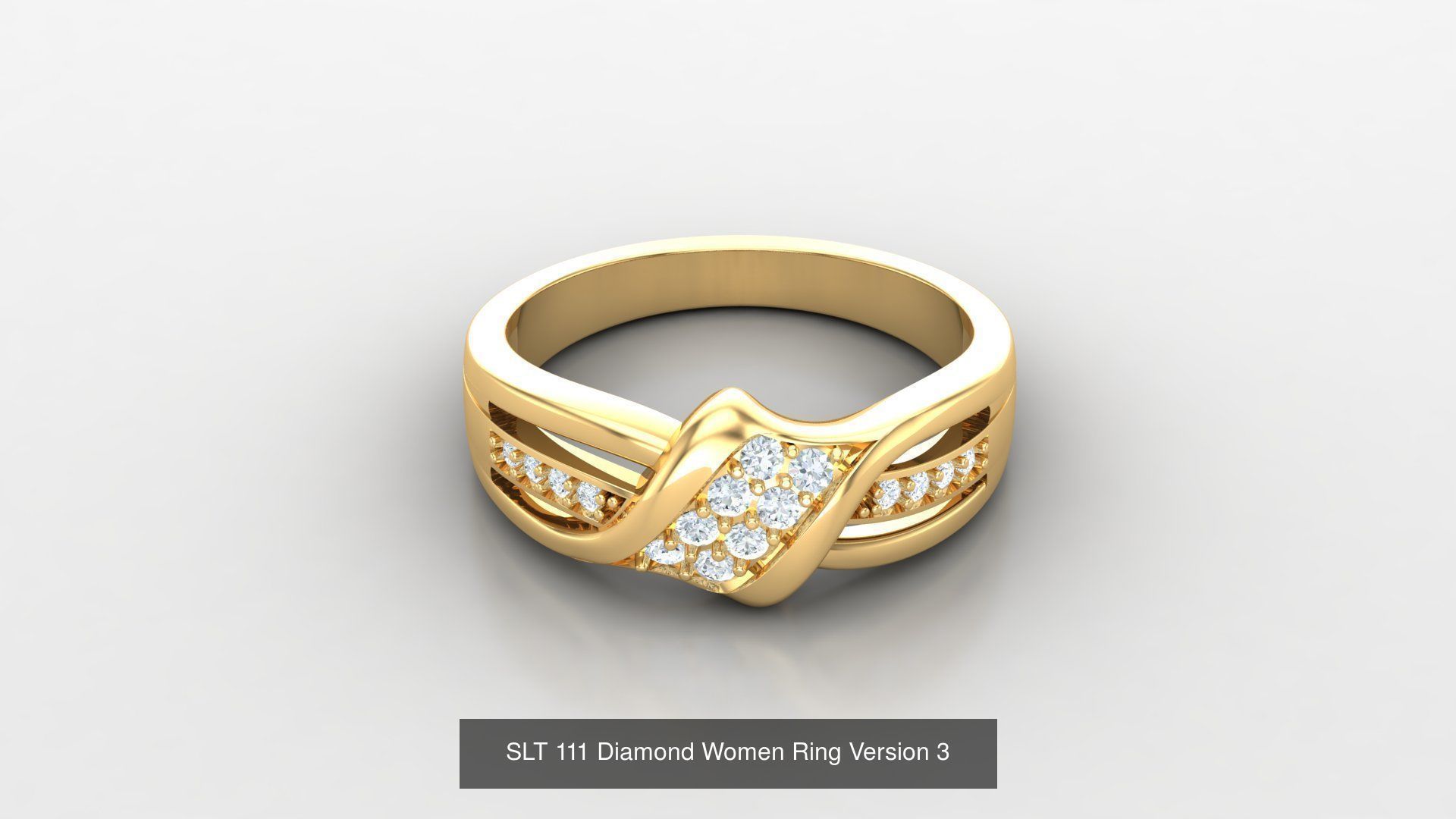 Diamond Women Ring Version 3 3D Model Collection_50