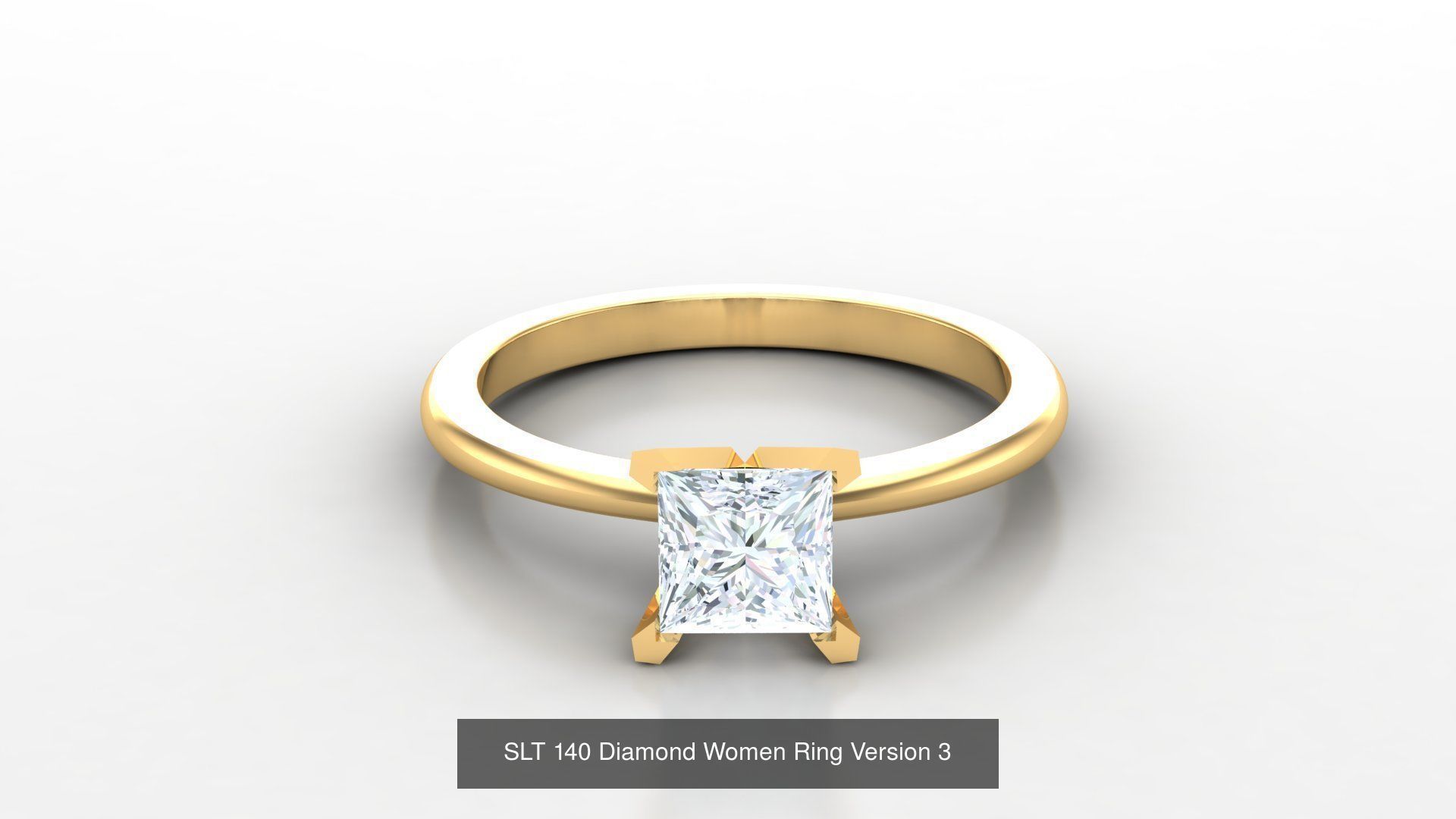 Diamond Women Ring Version 3 3D Model Collection_21
