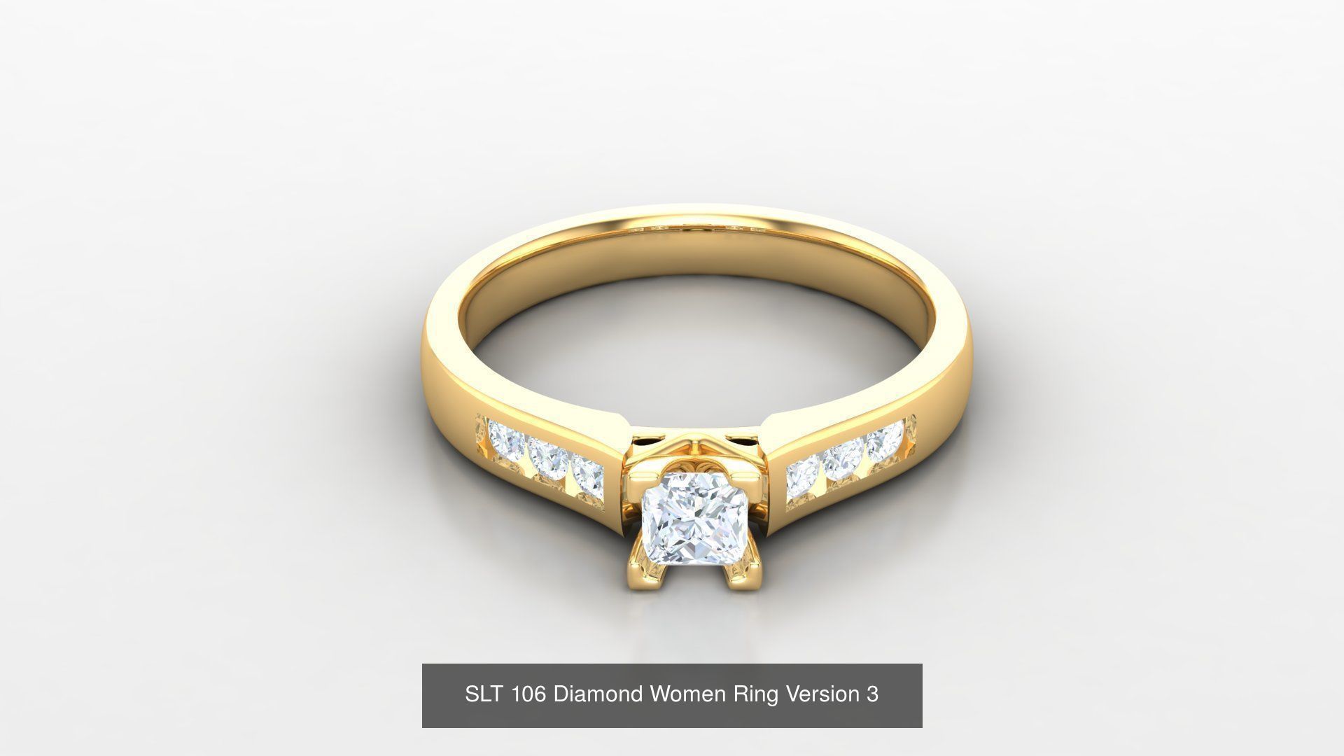 Diamond Women Ring Version 3 3D Model Collection_55
