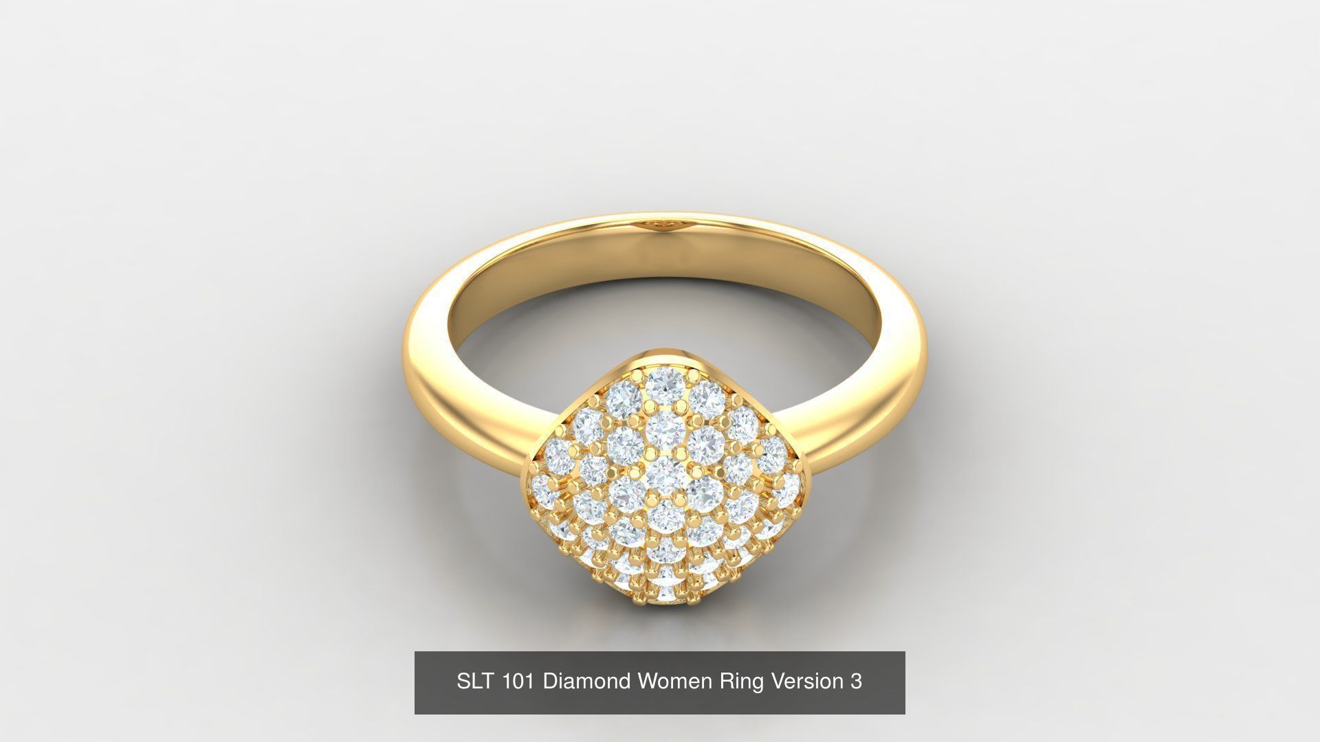Diamond Women Ring Version 3 3D Model Collection_60