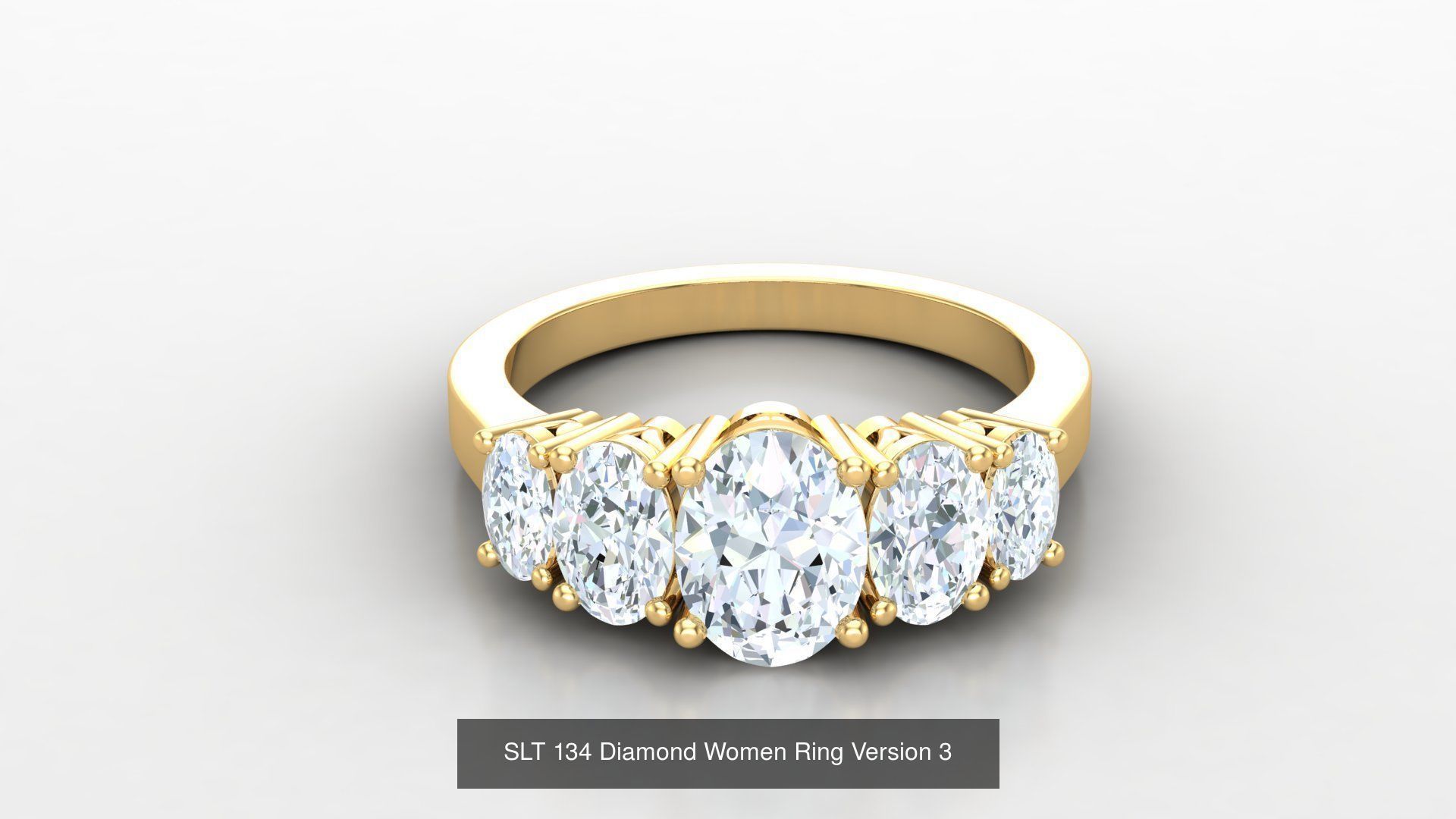 Diamond Women Ring Version 3 3D Model Collection_27
