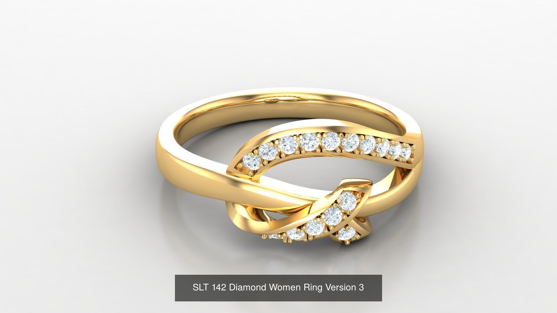 Diamond Women Ring Version 3 3D Model Collection_19