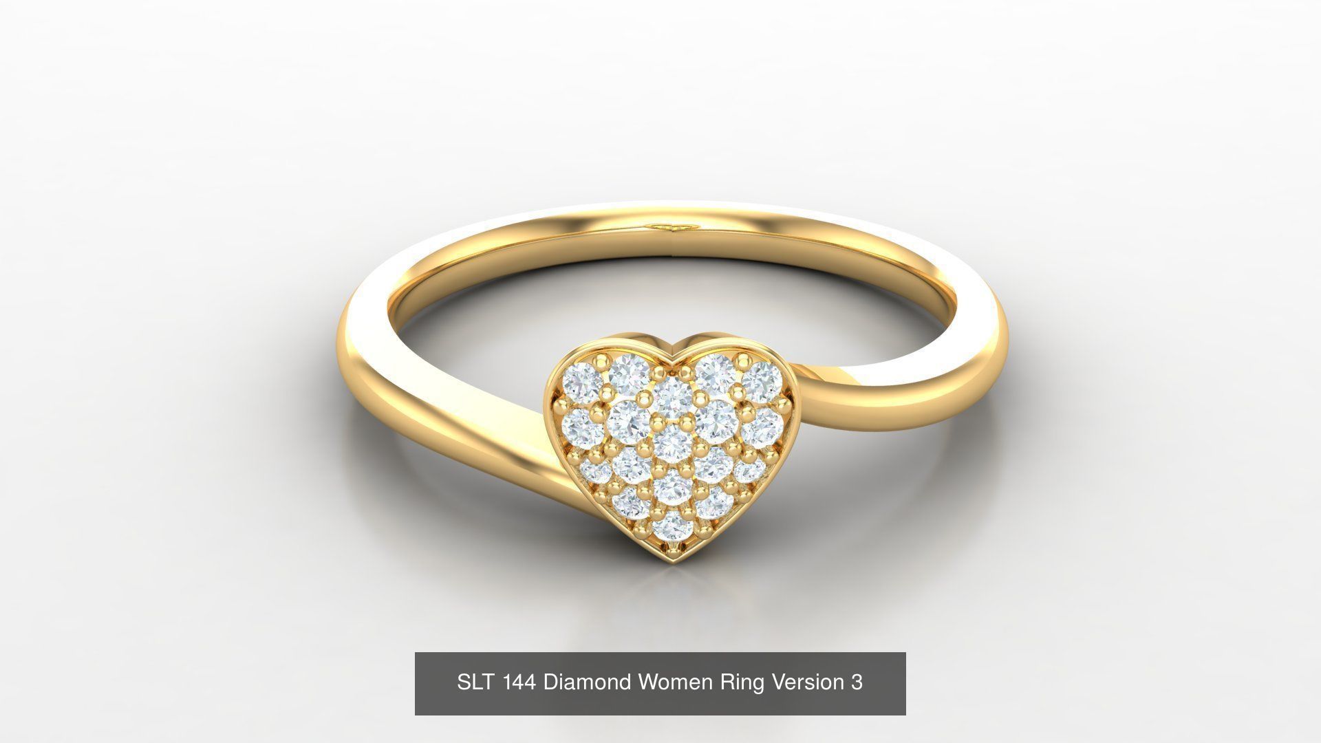 Diamond Women Ring Version 3 3D Model Collection_17