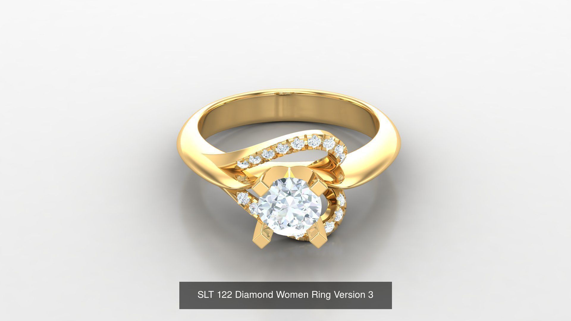Diamond Women Ring Version 3 3D Model Collection_39
