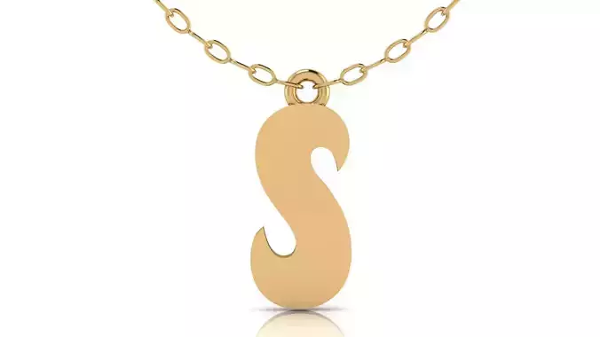 Alphabet Stylish Pendant S