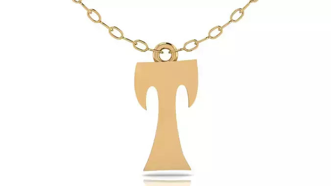 Alphabet Stylish Pendant T