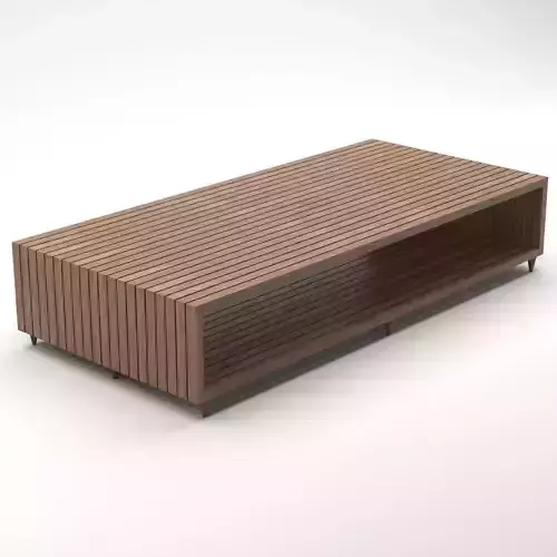 rectangle coffee table Low-poly 3D model