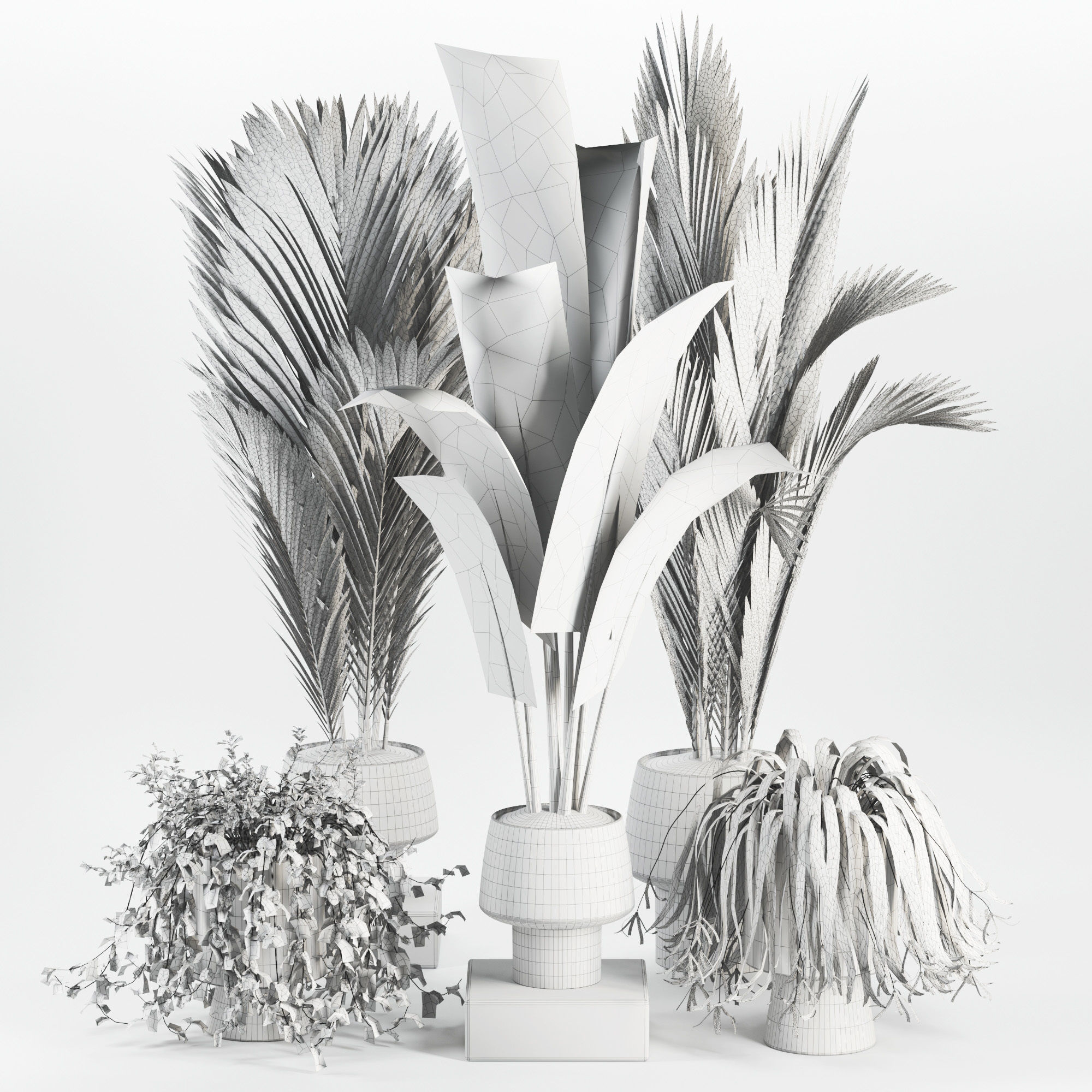  Indoor Plant set 35 3D model_4