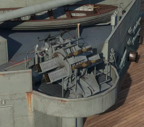 British AA Pom Pom Anti-Aircraft Gun 3D print model