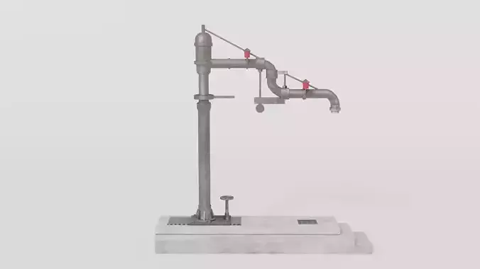 Old railway standpipe 3D model
