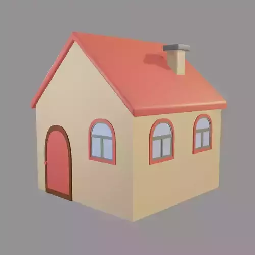 home for game  low poly