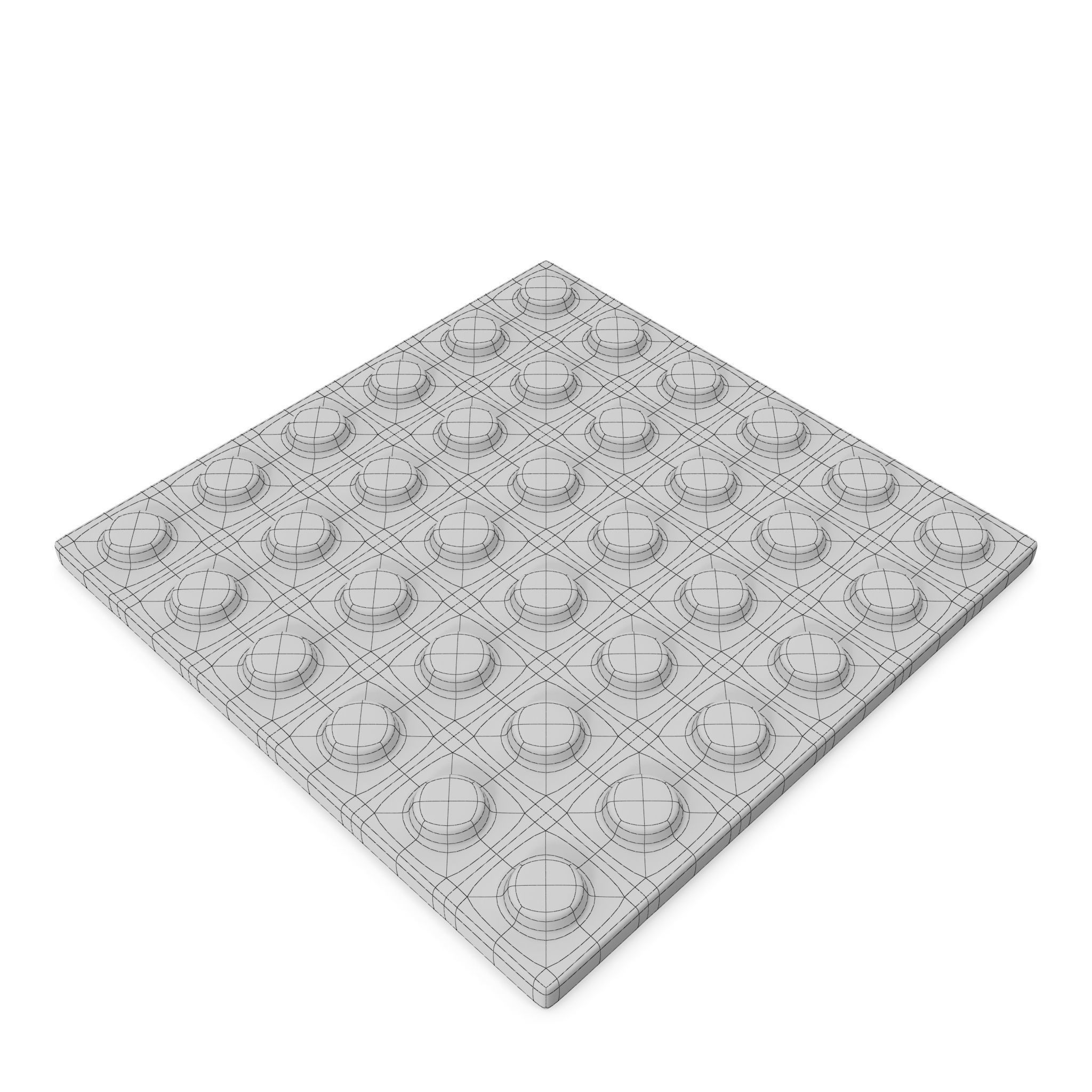 Tactile Pavement Dotted Clean 3D model_2